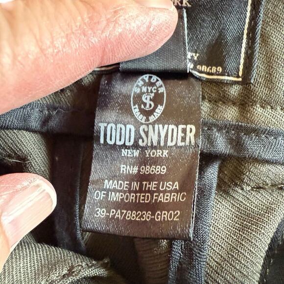 Todd Snyder Dress Pants Men's Virgin Wool Side Stripe 28X26 Italian Fabric Gray - Picture 5 of 10